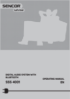 Sencor SSS 4001 - Owners manual 